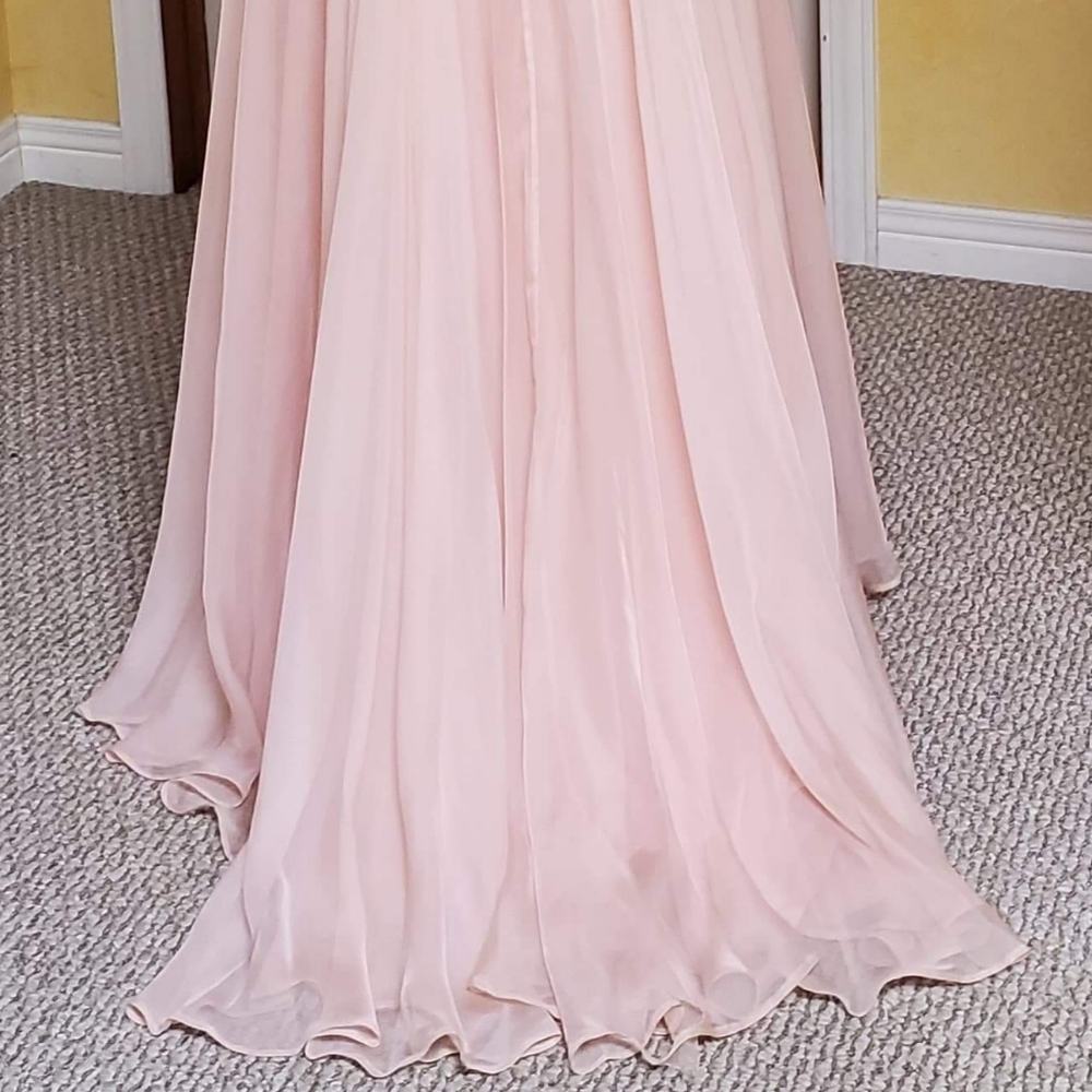 Beautiful Sherri Hill Prom Dress in Blush Pink - Picture 8 of 8